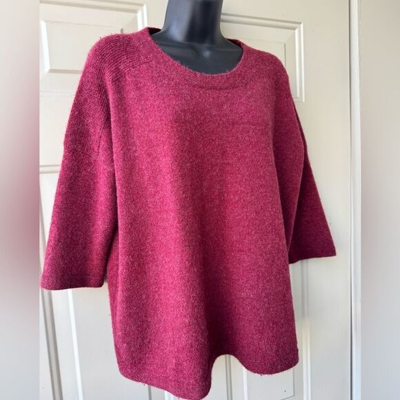 PERUVIAN CONNECTION Women's Burgundy Sweater Sz XS/S - Picture 3 of 14